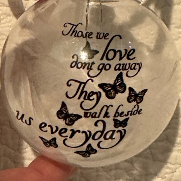 Memorial Christmas Ornament Angel Sympathy Remembrance Ball Feathers 🪽Angel NEW - Picture 5 of 16